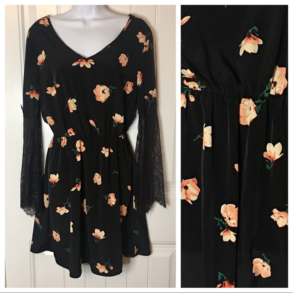 Peppermint | Floral Lace Dress